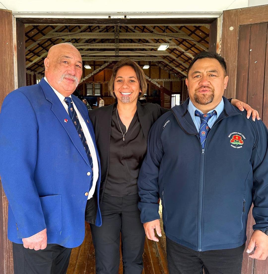 LabourMaoriNZ's tweet photo. #IkaroaRāwhiti MP, Cushla Tangaere-Manuel back out connecting with the people. Chucking her tautoko behind an event to give #cyclonegabrielle whānau a great day out & @ her old stomping ground as MC for #NgatiPorou East Coast Rugby Union’s prizegiving #NPEC He wīwī - Nati! #nzpol https://t.co/ixi0oEVRzf