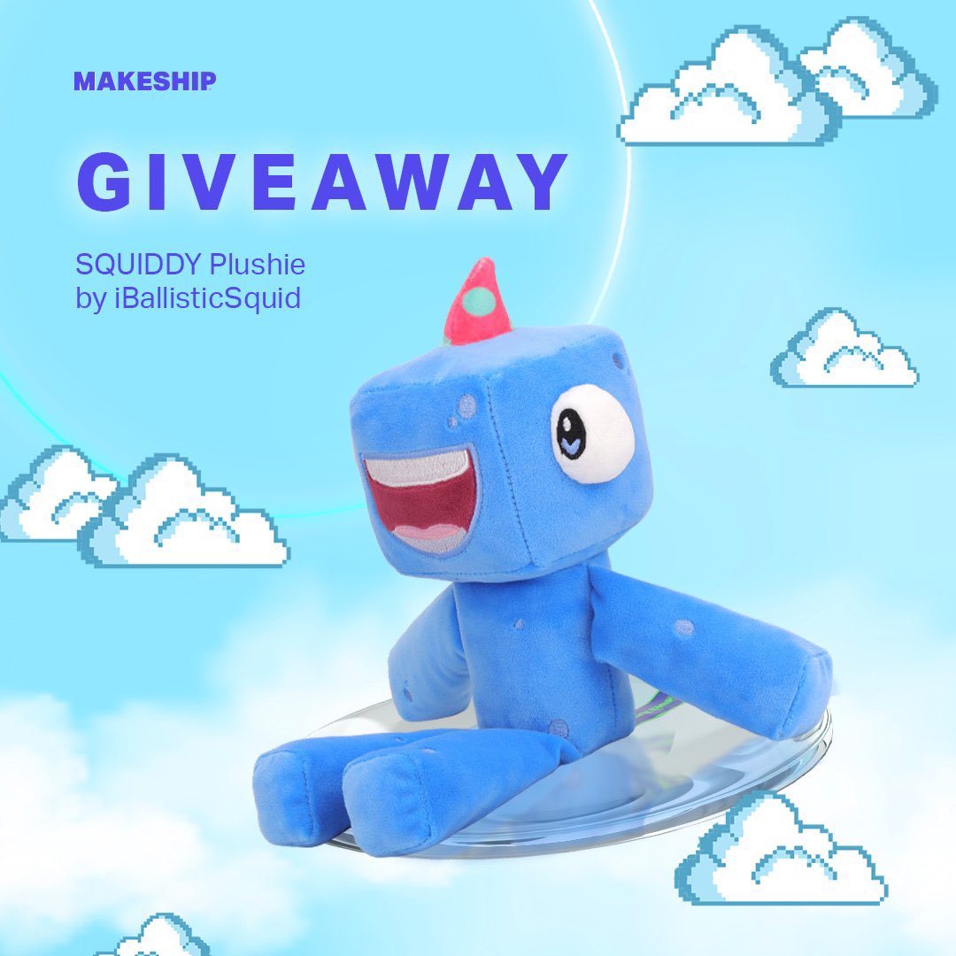 It’s giveaway time! We’re giving you the chance to win 1 of 2 SQUIDDY Plushies! 🥳

How to enter?
1. Follow @makeship and <a href="/iBallisticSquid/">Squiddy</a>
2. Retweet this post

Giveaway ends in 48 hours, good luck!