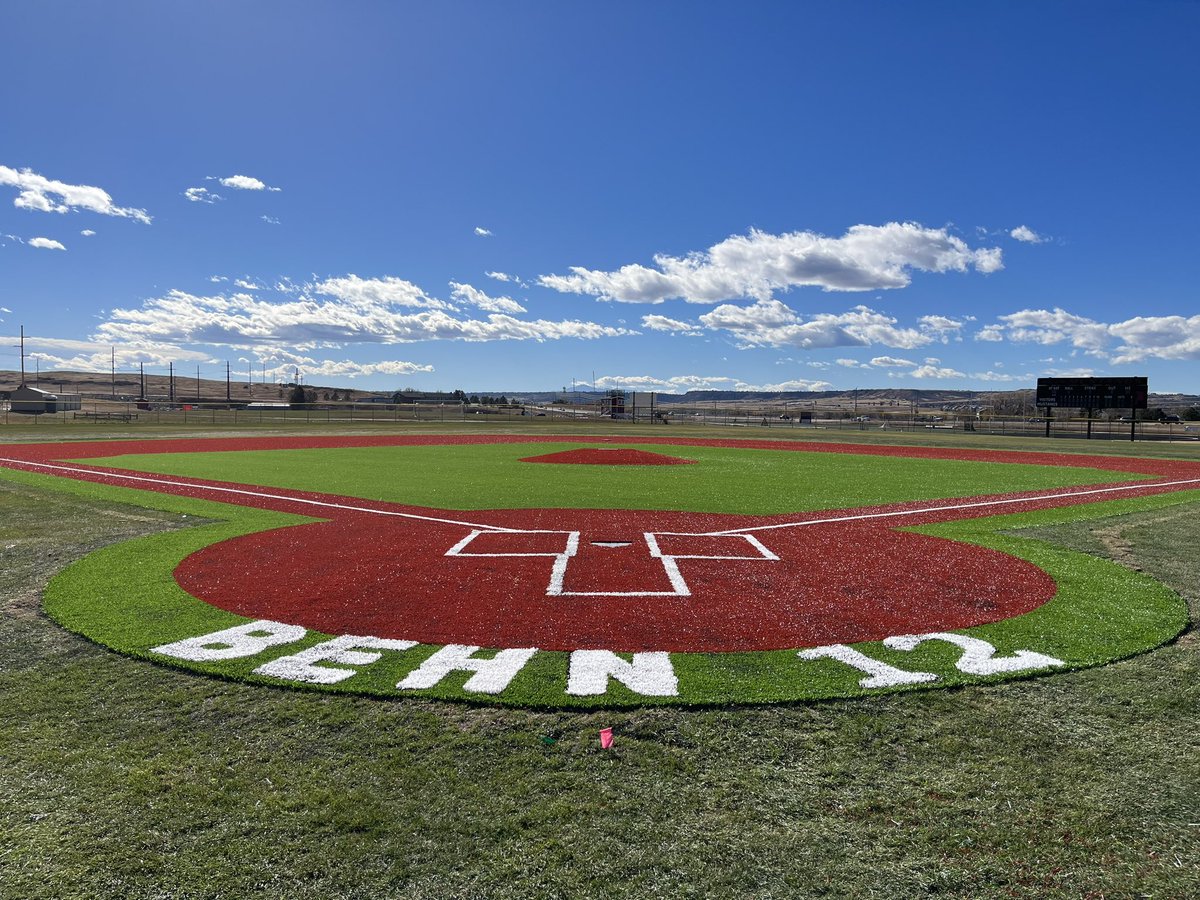 Go_Turf's tweet photo. Let’s play Ball!!! Ponderosa High School has a brand new infield to play on! First full athletic field is in the books, and we think it’s as pretty as a shiny new diamond 😉 💎 #articialturf #turfathleticfields #coloradobaseball #coloradoturf #athleticturf https://t.co/I2cyqGCQgz