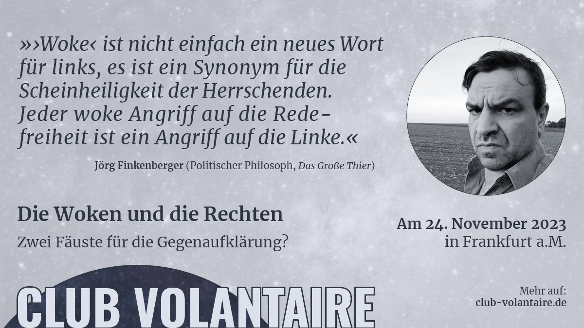 club_volantaire's tweet photo. Darf nicht fehlen: Jörg Finkenberger. Der politische Philosoph hat einst diverse Orchideenfächer und manches Ernstes (z.B. Jura) studiert. Lange schon ist er aktiv in der (radikalen) Linken. Seine Bewegungskritik findet sich u.a. bei »Das Große Thier«. https://t.co/vLuhrETWzB. https://t.co/G6DxbUcjWV