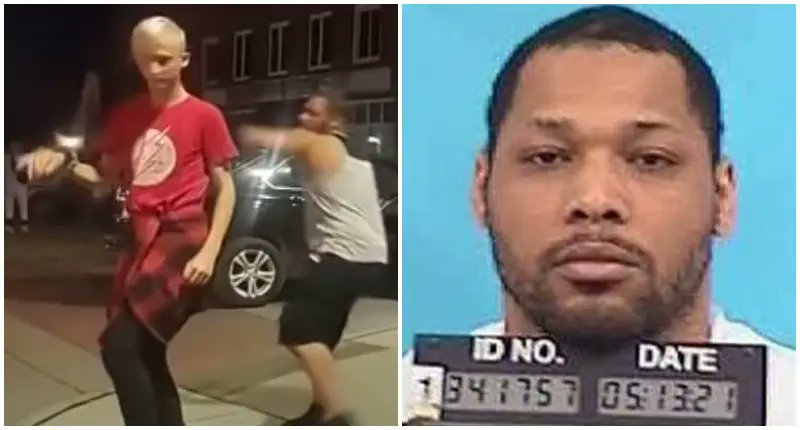 TheSDPadresFan's tweet photo. (May 28, 2021) Cape Girardeau, Missouri - Man who sucker-punched dancing boy sentenced to 7 years

 The man who randomly sucker-punched a 12-year-old boy who was dancing on a sidewalk was sentenced to seven years is prison.

Cedric Moore changed his plea from not guilty to guilty earlier this month and was sentenced by a judge for second-degree assault in Cape Girardeau.

A viral video captured the unprovoked attack on 12-year-old Ethan Hagler while he was dancing on a Main Street sidewalk last July with his dance instructor Michael Curry and another young boy.

The video is from July 2020.

An SUV pulled up behind the group and a man jumped out of the passenger side. The video showed him sneak up behind Ethan and punch him in the head, knocking him to the ground. Curry ran after the man as he jumped back into the SUV, which sped off.

"And all of a sudden I see him punch my kid and instantly, my first reaction is what? Why?" Curry said in the days after the attack. "You know, I tried to chase him back to the car. And as soon as I got the car, I saw there was two other people in the car. So I had to think about my child. He's laying on the ground. And from there, it was a lot of people that came up to help, especially Shaker's the bar downtown that we usually set up in front of."

Ethan appeared dazed after the attack while onlookers came to his aid. His mother, Stephanie Hagler, told 5 On Your Side in July 2020 he suffered a bloody nose and a concussion. When she came to get him, she said there was a decent pool of blood on the sidewalk.

"I've never seen a tougher, braver kid, especially in that kind of a situation. You know, he just held his head back," she said. "He was not going to let somebody see him cry. He was so strong and so brave when he had no reason to have to be so."

Police used video to identify Moore as the suspect and put out a warrant for his arrest. He turned himself in several days later.

Moore previously pleaded guilty to first-degree endangering the welfare of a child and driving while under the influence. He was sentenced to probation for domestic assault in April 2019, and the mother of his child was granted an order of protection against him, also in 2019.

"The public has understandably expressed a desire to see Moore charged with a hate crime for this heinous crime," the department said in a previous statement.

"In accordance with state statutes, this charge would only apply if the assault was categorized to a lesser degree, which would not be in the best interest of seeking true justice for the victim."

Full Article: https://t.co/1YGZVUI06O