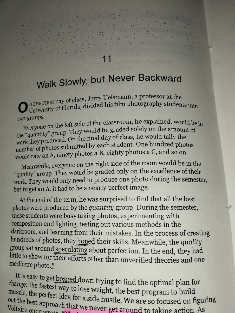 ToaIbrahim's tweet photo. Atomic Habit (chapter - 11)
Walk Slowly, but never Backward. https://t.co/oKcIjIhcQt