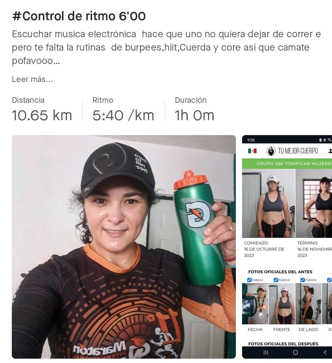 Esmerleonv's tweet photo. Day 16: 28 Burpees #burpeechallenger @YogaWithCriss
- y si ya mejor me quedo en el tapete jaja un baño de agua fría y se te reinicia la vida mijita jaja
allá te vamos #42kmty @Maratonmty Reto #266 Tónicar #Yorbestbody 👊💪🏃♀️🤪♾️✨️ vamos por ese #UltraTrailOsoNegro #UTON24 https://t.co/f9Lt2X9I45