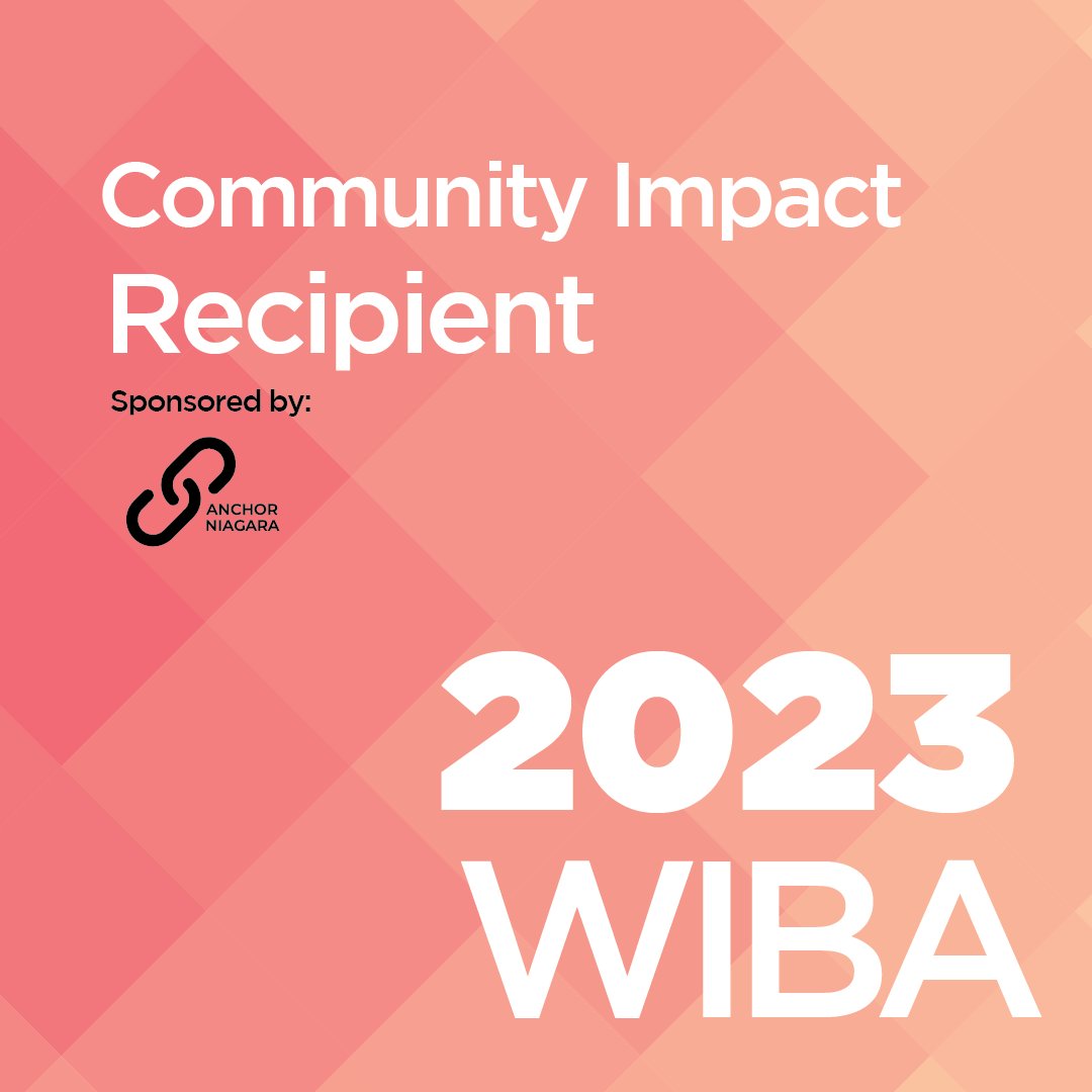 💗🧡 WIBA Recipient 🧡💗 🏆 2023 Community Impact Award Recipient: Rochelle Ivri For more information on the recipient, click here: 🔗gncc.ca/2023-wibas-com… Sponsored by: Anchor Niagara #WIBA2023