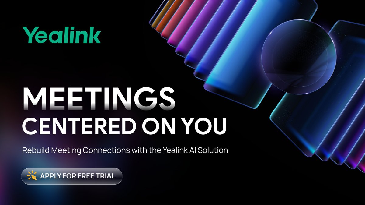 888Voip's tweet photo. Imagine a workspace where collaboration knows no bounds and every participant's contribution is seamlessly integrated and focused, resulting in a completely immersive meeting experience. Yealink's AI Meeting Solution delivers on this, reach out to us now for a free trial! https://t.co/Jlp90t4gyn