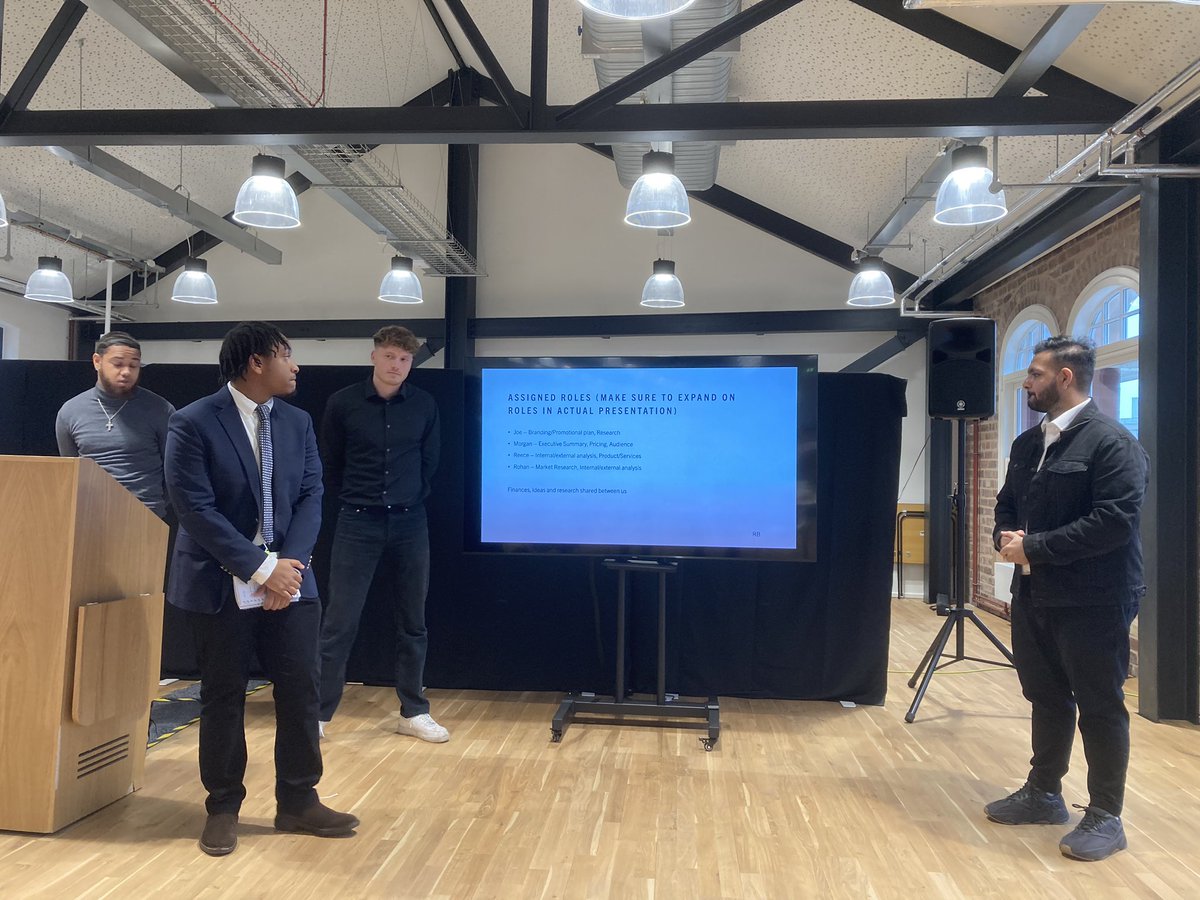 BcuMusic's tweet image. Many thanks to @ade_bullock and @NAMYWAmusic CEO of @girlgrinduk for sitting on an industry panel for our final year undergrads. Excellent feedback provided to student presentations. #musicindustry #musicbusiness @bcumedia @MyBCU 🔥🔥