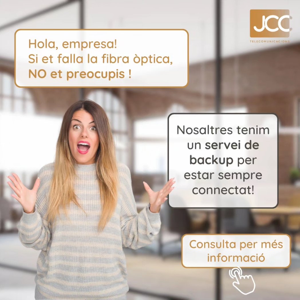 jcastellsagues's tweet image. Demana informació sobre el nostre servei d'internet de backup per tenir un suport a l'empresa i d'aquesta manera tenir sempre connexió a internet 🛜 
Informa'ns de la vostra situació i us assessorarem amb el servei que més s'adeqüi a les vostres necessitats 🔝 #internetbackup
