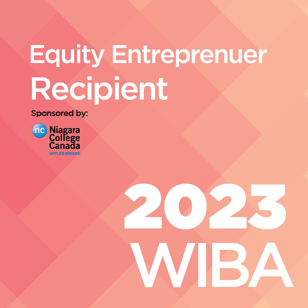 💗🧡 WIBA Recipient 🧡💗 🏆 2023 Equity Entrepreneur Award Recipient: Arielle Smith For more information on the recipient, click here: 🔗gncc.ca/2023-wibas-equ… Sponsored by: Niagara College #WIBA2023