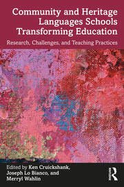 New book announcement.

Community and Heritage Languages Schools, Transforming Education
(Research, Challenges, and Teaching Practices), Eds Cruikshank, Lo Bianco and Wahlin.  

There’s too little literature on third sector schools, very pleased to be making an addition.