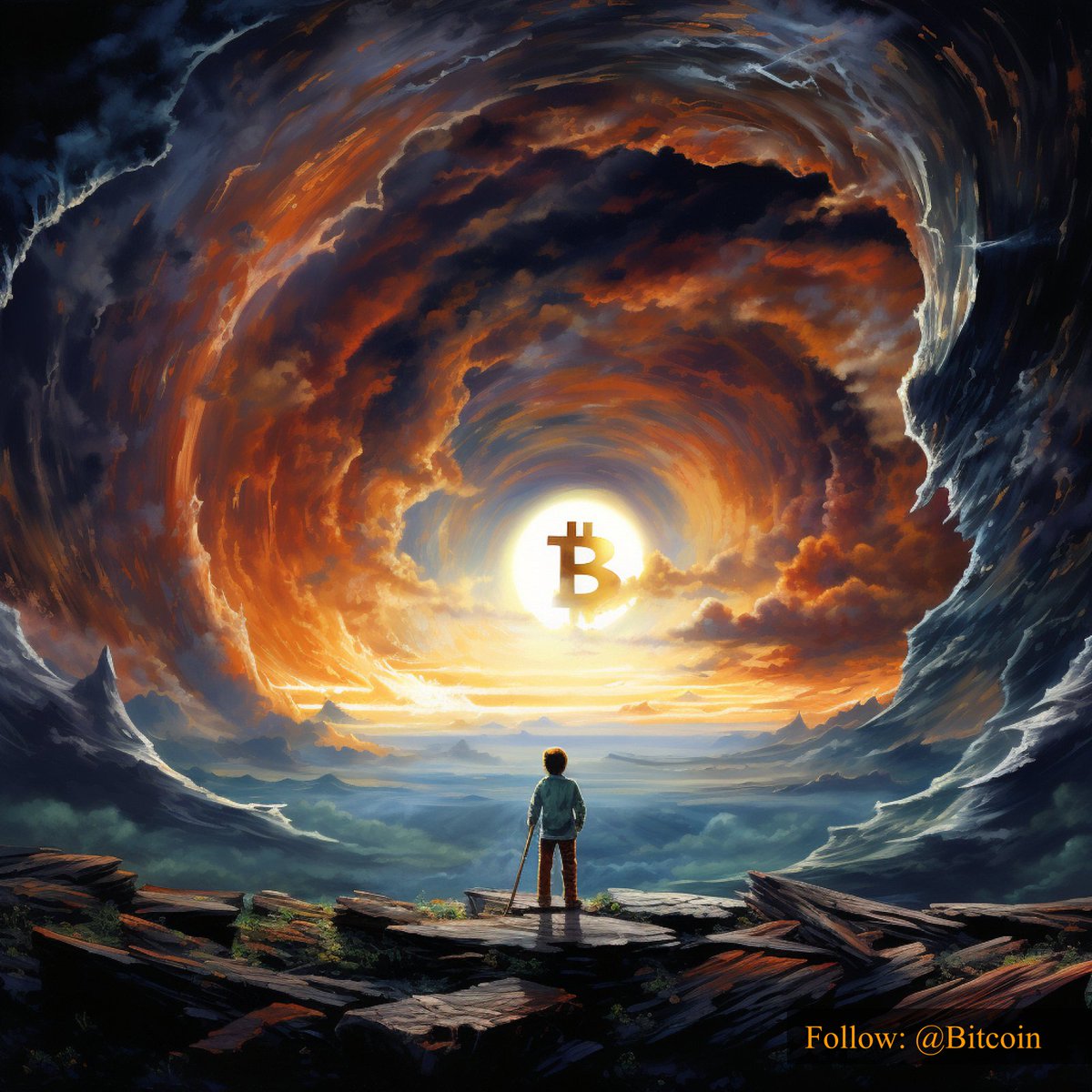 Bitcoin's tweet photo. As the glow of #Bitcoin illuminates the financial landscape, it becomes the guiding light, signaling a new era of decentralized possibilities. https://t.co/cTvH0TkC7K