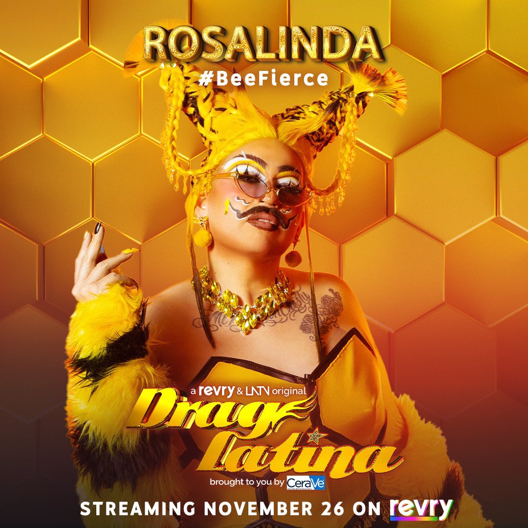 draglatina's tweet photo. List@a para esta fantasía S2 traída para ustedes by @cerave. The competition is hotter and fiercer than ever! Streaming November 26 on @REVRYTV ! 🔥

#DragLatina #BeeFierce  #Revry #CeraVePartner #DevelopedWithDerms https://t.co/L2eG2kmhXT