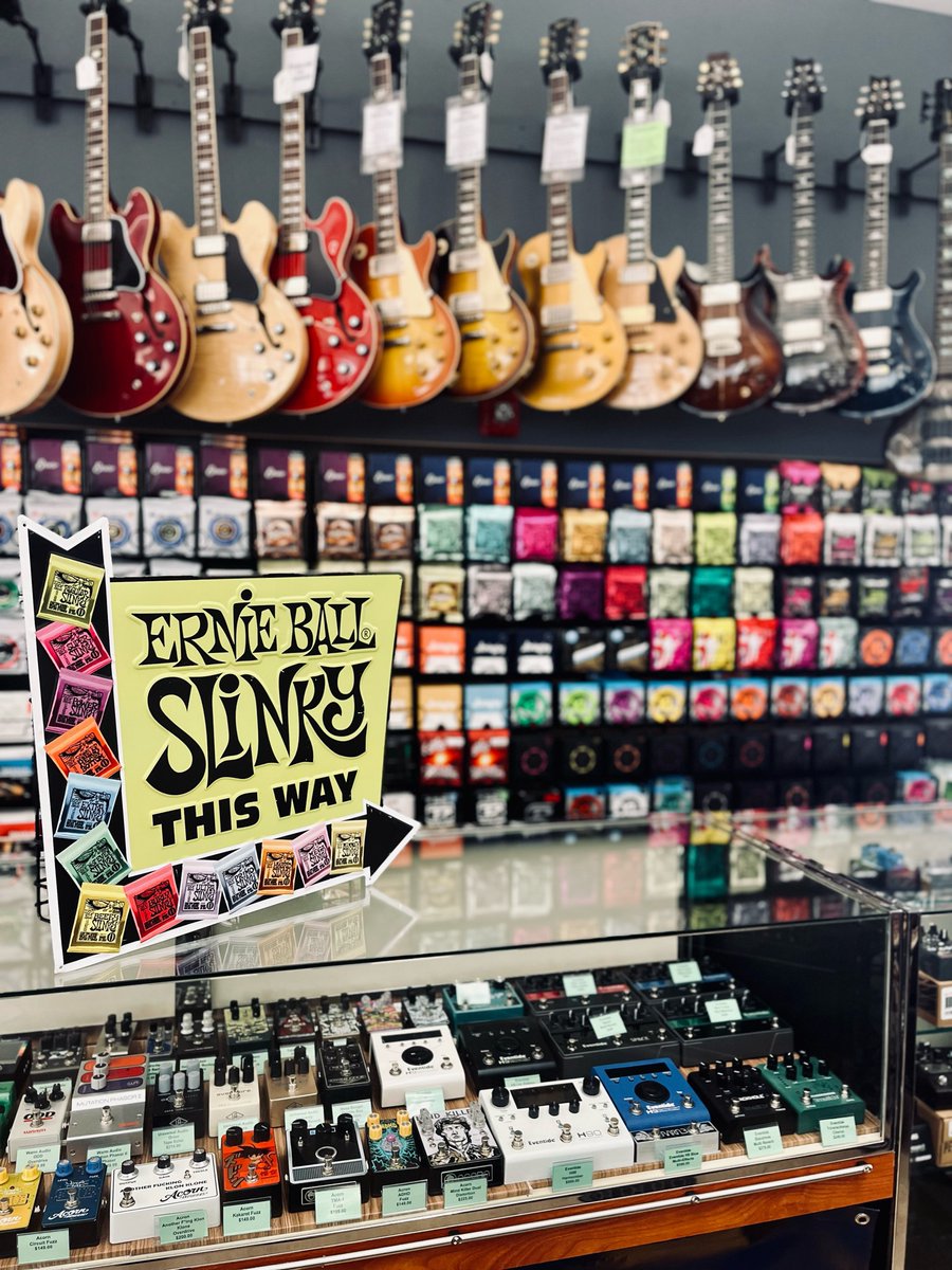 TheMusicDen's tweet photo. Need Slinky’s? We’re all stocked up! Stop by and grab a set 👌🎸

@ernieball https://t.co/LnLPRHXeEW