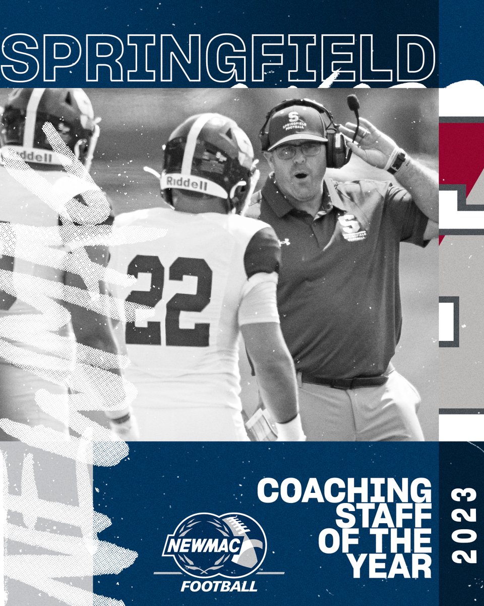 The <a href="/SC_Pride/">SpringfieldAthletics</a> staff, led by Mike Cerasuolo, has been named the 2023 NEWMAC Football Coaching Staff of the Year! 

⭐  Led Pride to a 9-1 record 
⭐  Undefeated in NEWMAC play 
⭐  Won 3rd straight NEWMAC title

#GoNEWMAC // #WhyD3