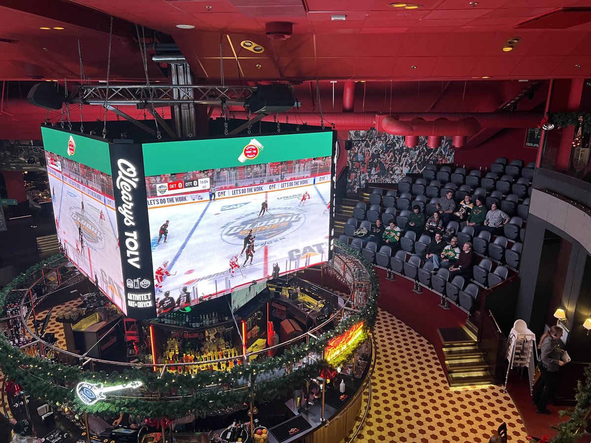 RussoHockey's tweet photo. How cool is this place, O’Leary’s Tolv next to Avicii Arena https://t.co/0E9F8Aecq5