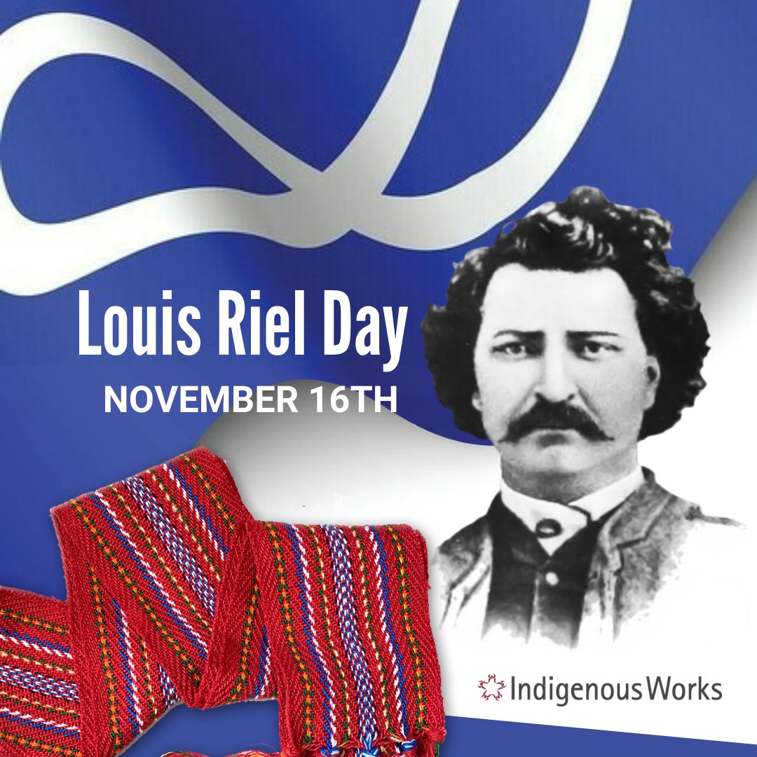 IndigenousWorks's tweet photo. This date marks the anniversary of Riel's execution in 1885. Riel led the Northwest Resistance by the Métis Nation, a movement in opposition to the Government of Canada's infringement on Métis rights and way of life. 

#louisriel #metis #louisrielday #indigenousworks #metisweek https://t.co/Mdiah5oFvm