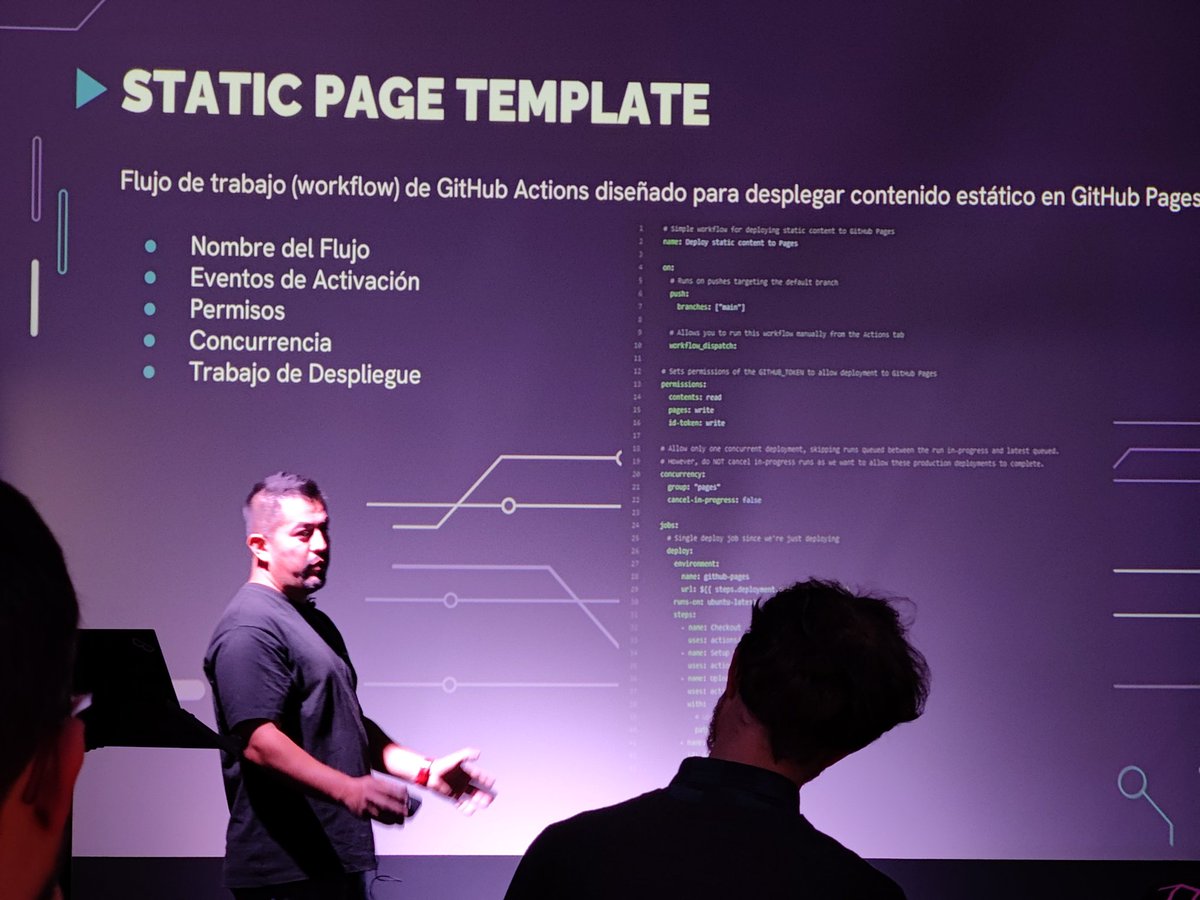 oscarsj's tweet photo. @GithubCommSpain organiza eventos guays, normalmente en Madrid, con charlas sobre Github y mucho más, para todos los niveles! Hoy con @javicastillo iniciación a git/GitHub, para los que empiezan de (casi) cero, plus tips interesantes sobre pages, 5⭐ apuntaos la próxima! https://t.co/YE42aU704Q