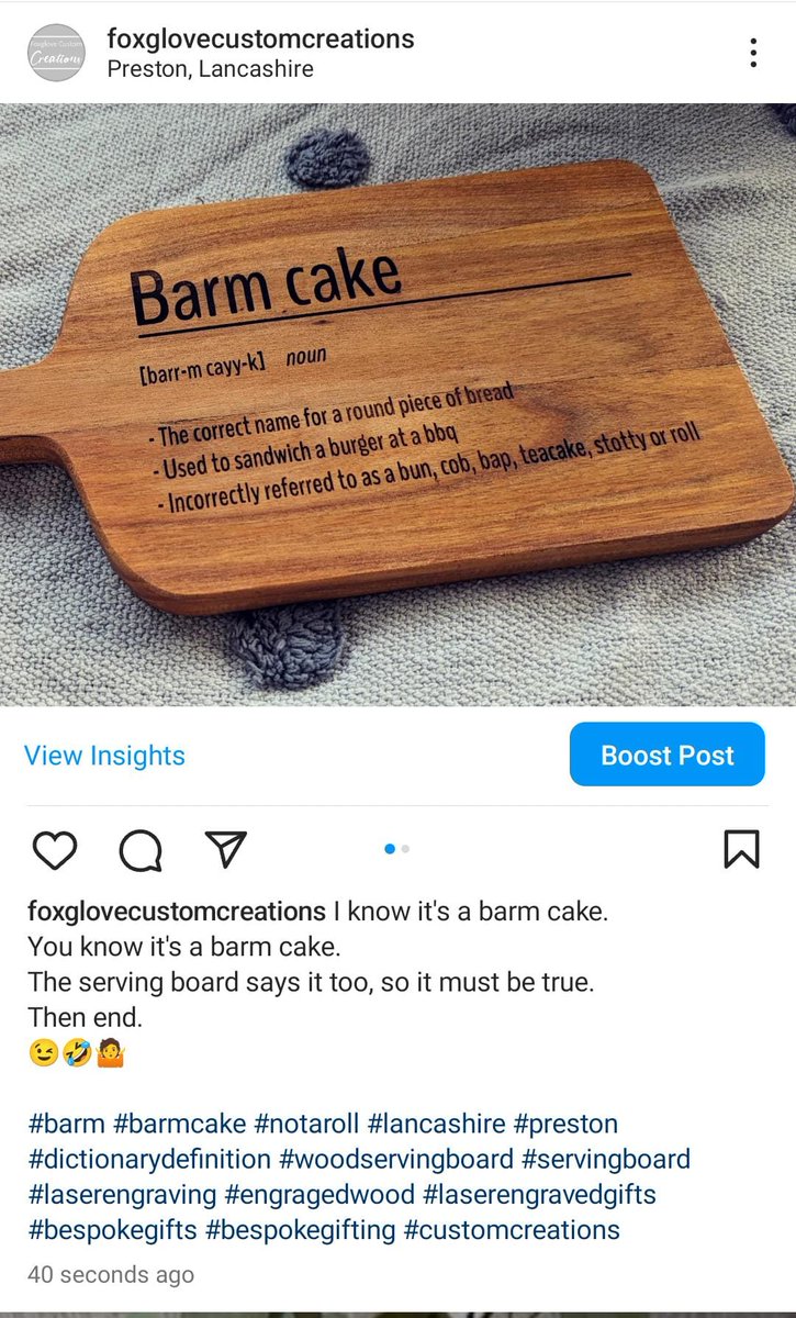 Foxglovelaser's tweet photo. @RisenDesign1 Ha, muffin! You're a #Lancashire lass. It is ALWAYS A BARMCAKE! Even the @thehotpots have backed me up on this one, haven't you, lads? C'mon @BernardThresher, tell her how it is! 🙌🏼🤪#BarmCake #MHHSBD https://t.co/eaGSH48oDD