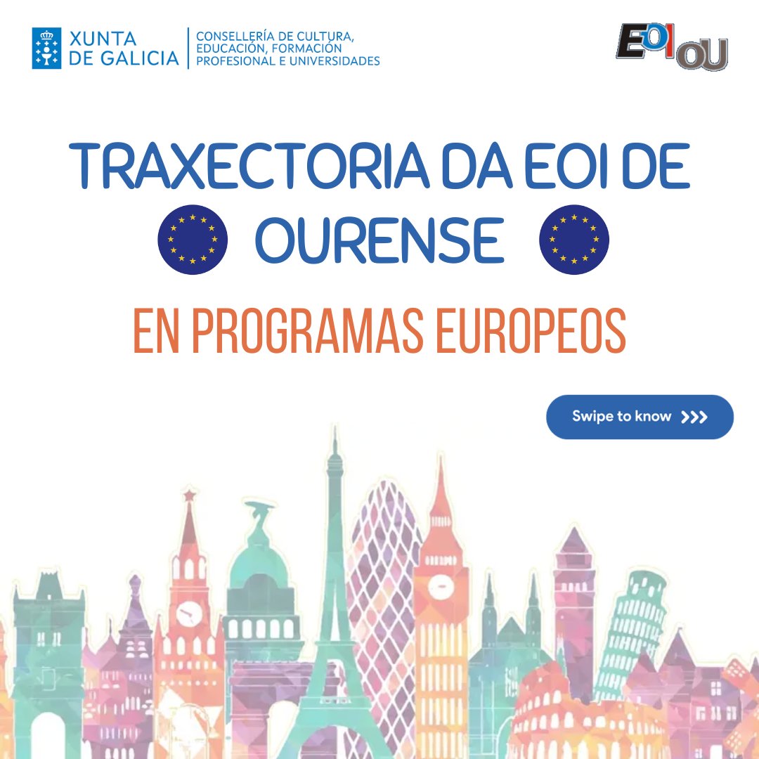 EoiOurense's tweet photo. Bota unha ollada para coñecer todos os Programas Europeos nos que ten participado a nosa escola ao longo dos anos.
#eoiourense #comenius #erasmusplus #councilofeurope #europeanprogrammes #etwinning #etwinningschool https://t.co/9Kc3odruUU