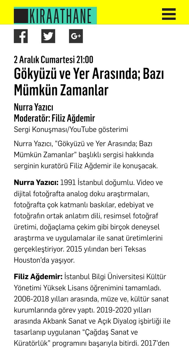 Heyecanlıyız. Filiz de burada <a href="/nurrayazici/">n</a> da 
<a href="/KIRAATHANE24/">İstanbul Edebiyat Evi</a>