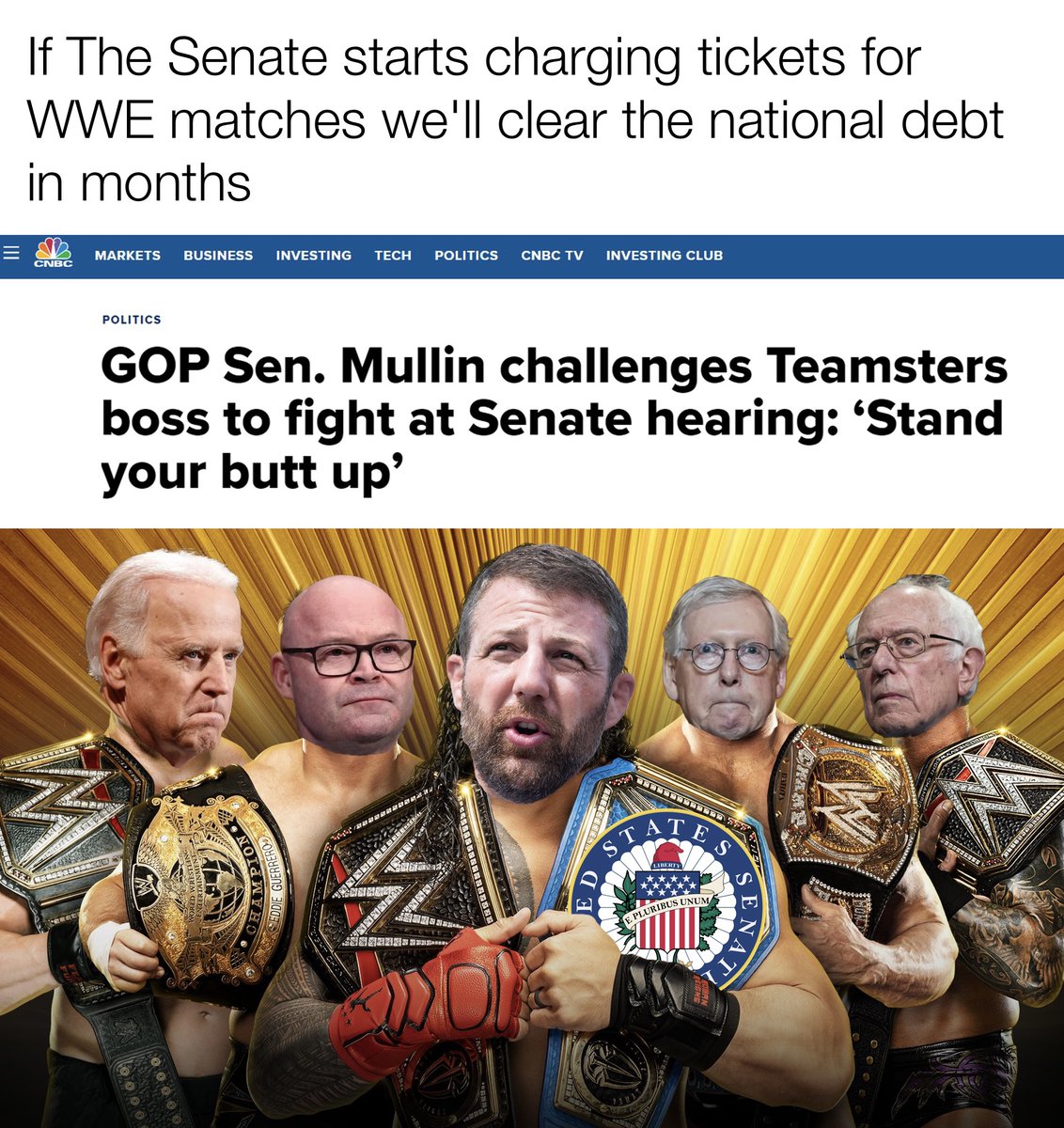 wallstmemes's tweet photo. My plan to clear the national debt - my money's on Mitch McConnell https://t.co/A4pCkLpF9t