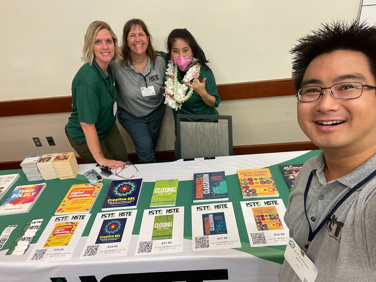 Team HSTE ready to see you at the bookstore! Come to room 311