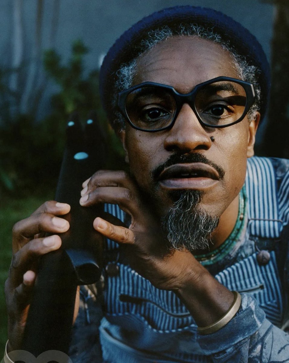 StreetFashion01's tweet photo. Andre 3000 for GQ photographed by Renell Medrano!🖤 https://t.co/n6FIQQr4j9