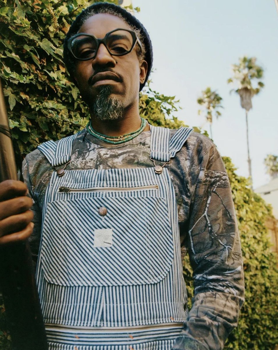 StreetFashion01's tweet photo. Andre 3000 for GQ photographed by Renell Medrano!🖤 https://t.co/n6FIQQr4j9