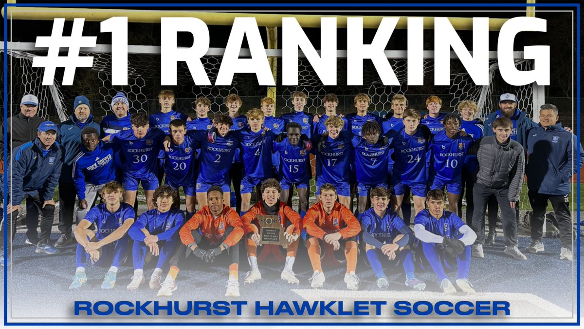 GoHawklets's tweet photo. We are excited and incredibly proud to announce that Rockhurst Soccer (22-0-0) is ranked #1 in the nation!
We know that there is more work to be done in St. Louis this weekend, but this is an amazing honor for our players and coaches.

Now let's go ROCK STATE in the Final Four! https://t.co/dhhyBrgTRD