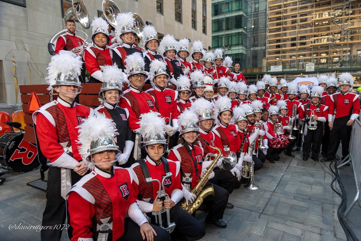 RUMarchingBand's tweet photo. The MSK took on NYC this morning, performing on the @TODAYshow!!! You’ll see us again in NYC a week from today, to march for the first time ever in the Macy’s Thanksgiving Day Parade!!!

#ThePrideOfNewJersey https://t.co/XlXlbr7O51