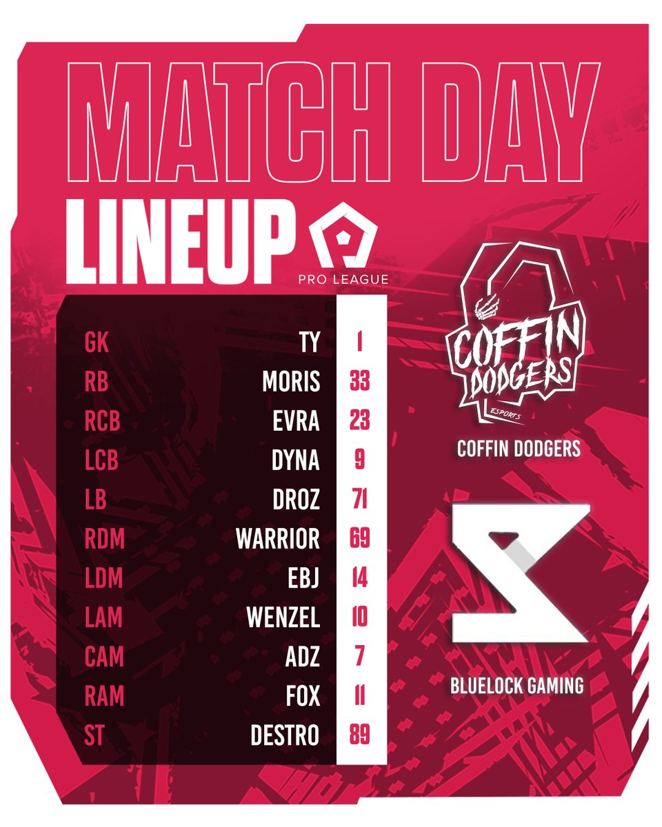 Our #FC24 Clubs season begins tonight in the <a href="/proleaguede/">ProLeague DE</a> SPL.
We face off against Bluelock Gaming.
Follow the action live on Twitch from 2015 GMT
twitch.tv/coffindodgersgg