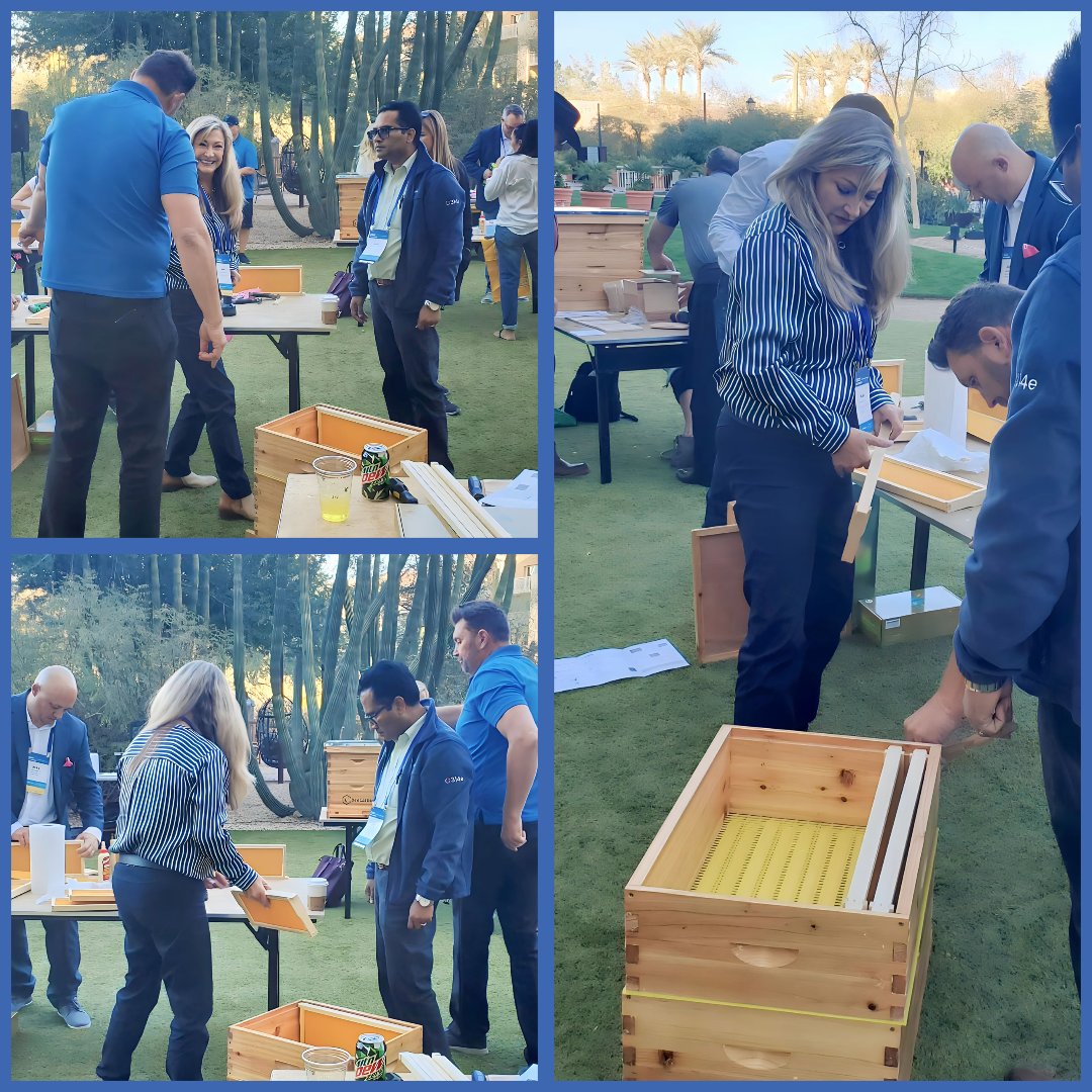 CordeaHIT's tweet photo. Our Cordea Consulting team built beehives to fight Colony Collapse Disorder threatening honeybees. A huge shoutout to our team and @CIOCHIME for this meaningful cause! ๐
#CordeaCares #BeehiveBuild #CHIME23Fall #SaveTheBees https://t.co/W48VL1x8H1