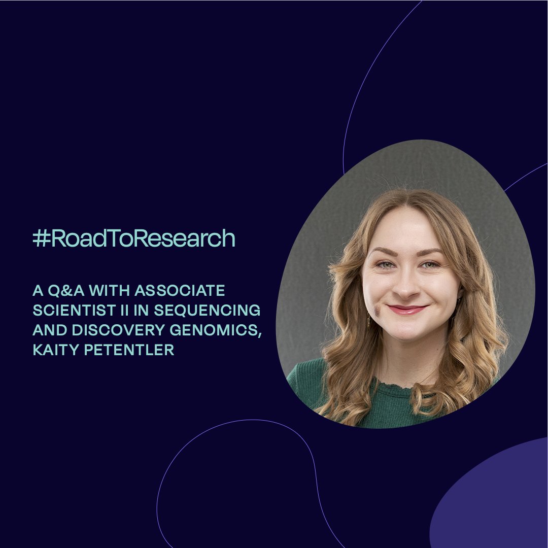 ScienceStowers's tweet photo. Meet Kaity Petentler, Associate Scientist II in Sequencing and Discovery Genomics, in this #RoadToResearch Q&amp;A! "I made it my goal to be a part of the Stowers Institute one day!" 

Read here: https://t.co/DfC6eN6pII https://t.co/IsHWRsNYex