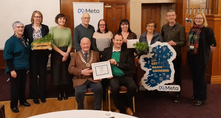 Many congratulations to all the community group winners at todays @giyireland Get Meath Growing Awards Event in Trim, supported by Meta. Also in attendance An Cathaoirleach Cllr. Tommy Reilly and Cllr. Ronan Moore to celebrate growing and sustainability in the Meath community.