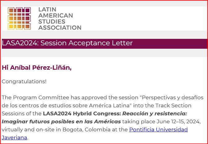 LASA Center Director Section tweet media