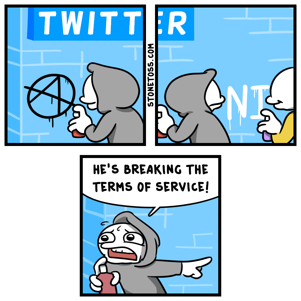 Stone tossers tweet media