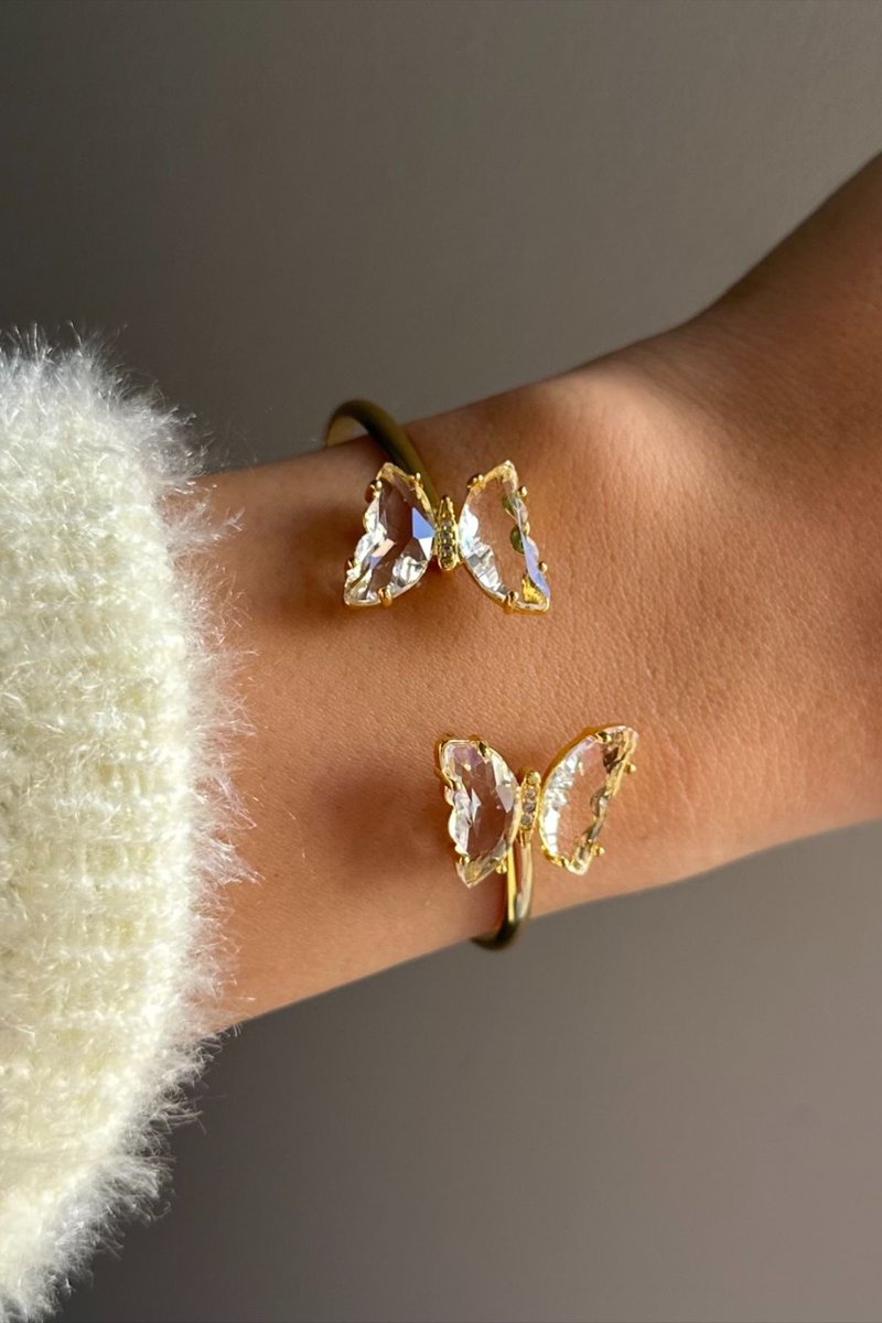 crystal butterfly bracelet ✨🥹