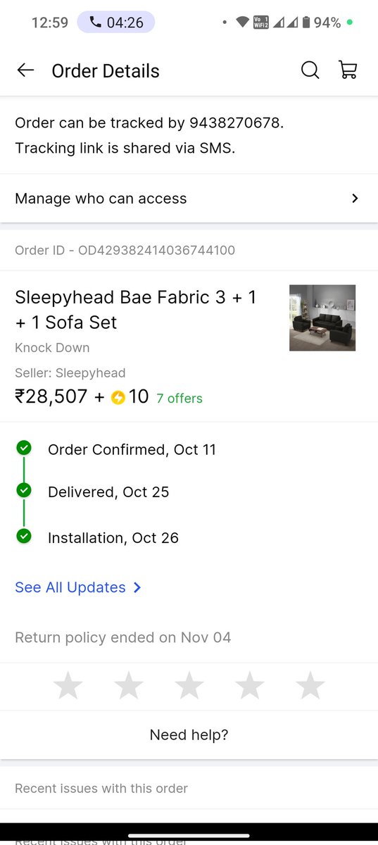 rohonnanda007's tweet photo. @Flipkart @sleepyhead - what kind of checking you guys are doing before packing the product? 3 seater sofa is different colour and single seater sofa is different colour. From last 3 weeks issue has been escalated to your concern team, How many more days you need to resolve ? https://t.co/dfk2g0xjDW