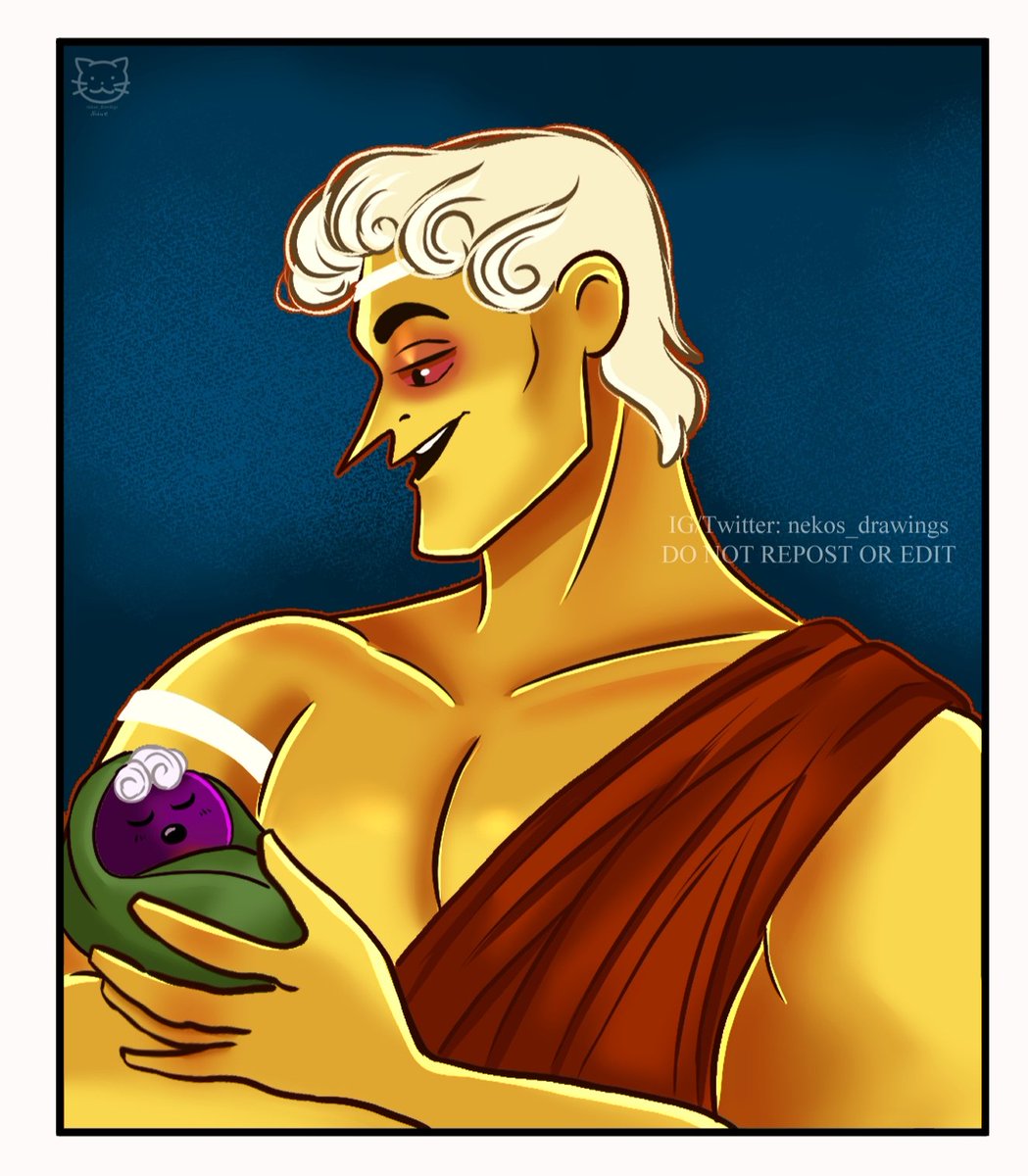 nekos_drawings's tweet photo. Final week of LO Reread &amp; Panel Redraw aka week 14 💪🏻

I chose Ares and Dionysus from ep 244 😍❤️💛

These characters belong to @used_bandaid 💛

#loreolympus #loreolympusfanart #loredraw #loreolympusredraw https://t.co/xFCrXpoi5U