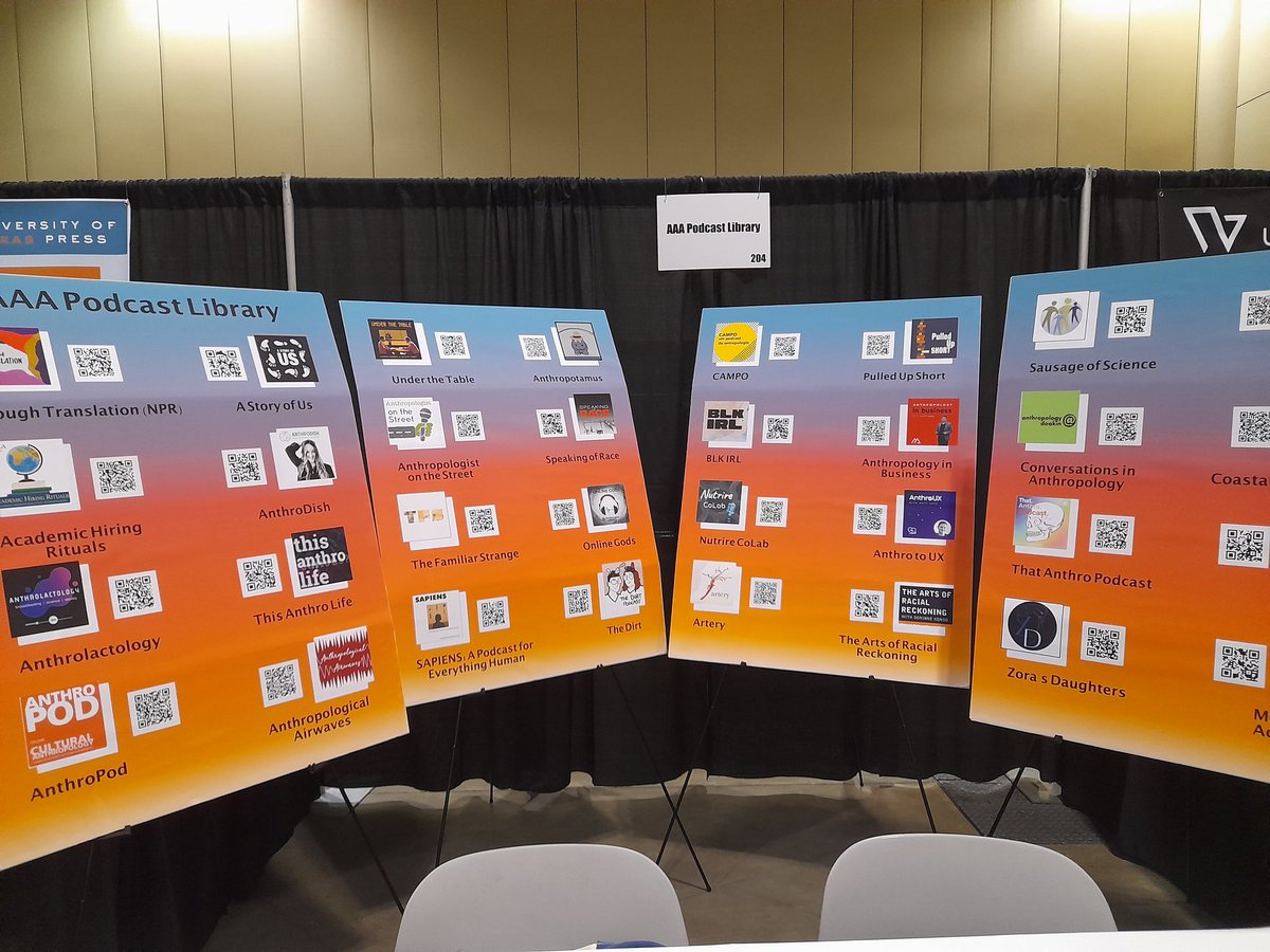 Come visit ME, your host for the Familiar Strange Podcast <a href="/TFSTweets/">The Familiar Strange</a> at the AAA-CASCA podcast booth!
Come chat #podcasts #anthropology #AAA2023