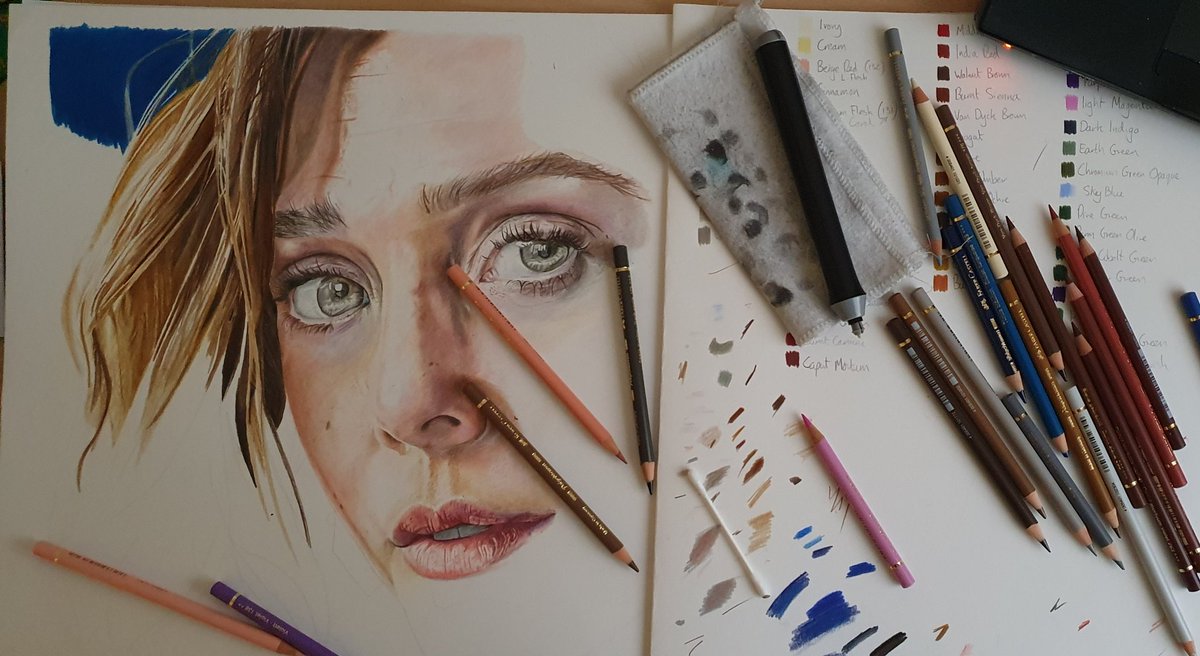 Progress on this has slowed dramatically in the last few weeks thanks to illness and a change of jobs. I do hope to do more to it soon though as i am teaching a colour portrait workshop soon!