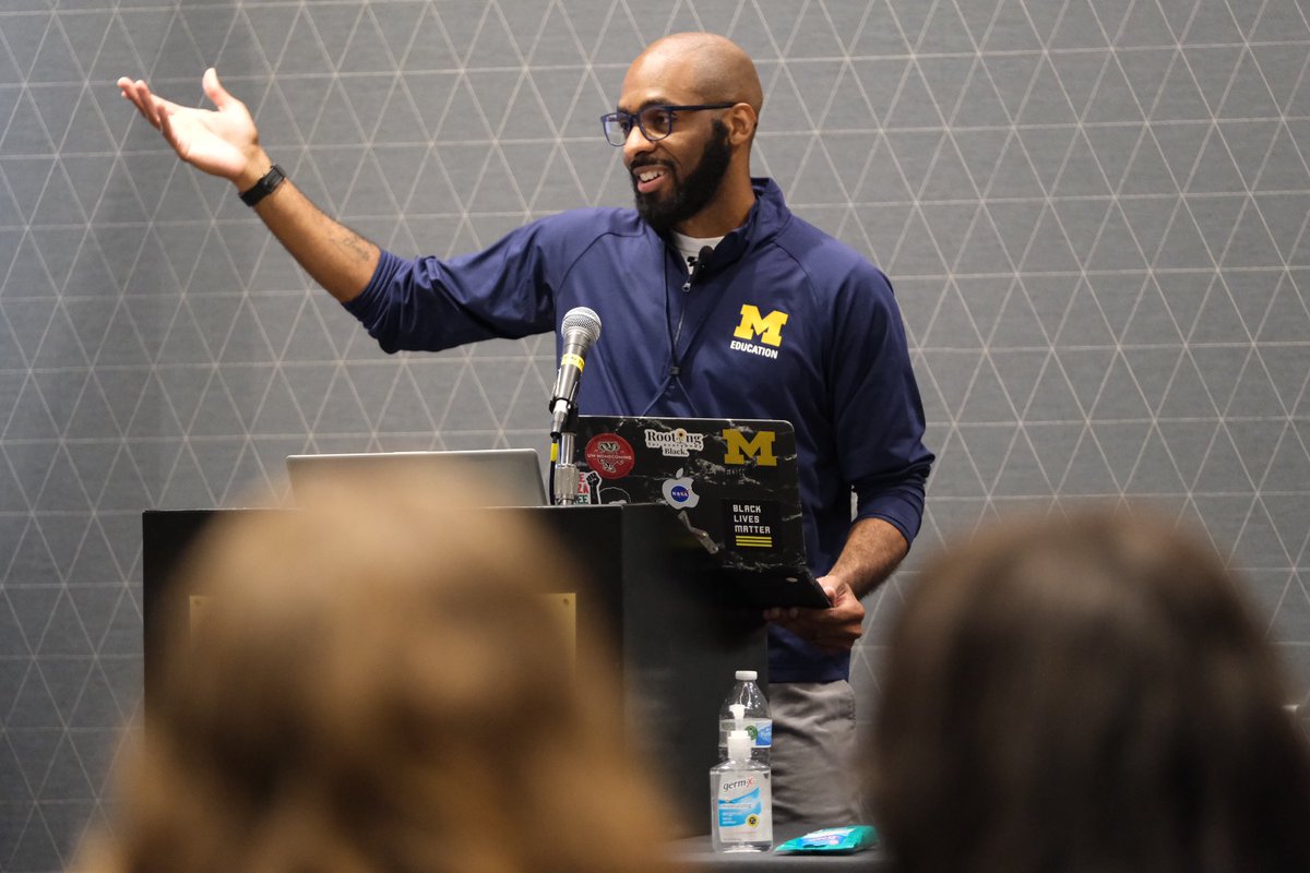 Outstanding job by our research associate, @jskinnerroy, presenting work from his qualifying exam on campus policing as racialized policies and practices at #ASHE2023!