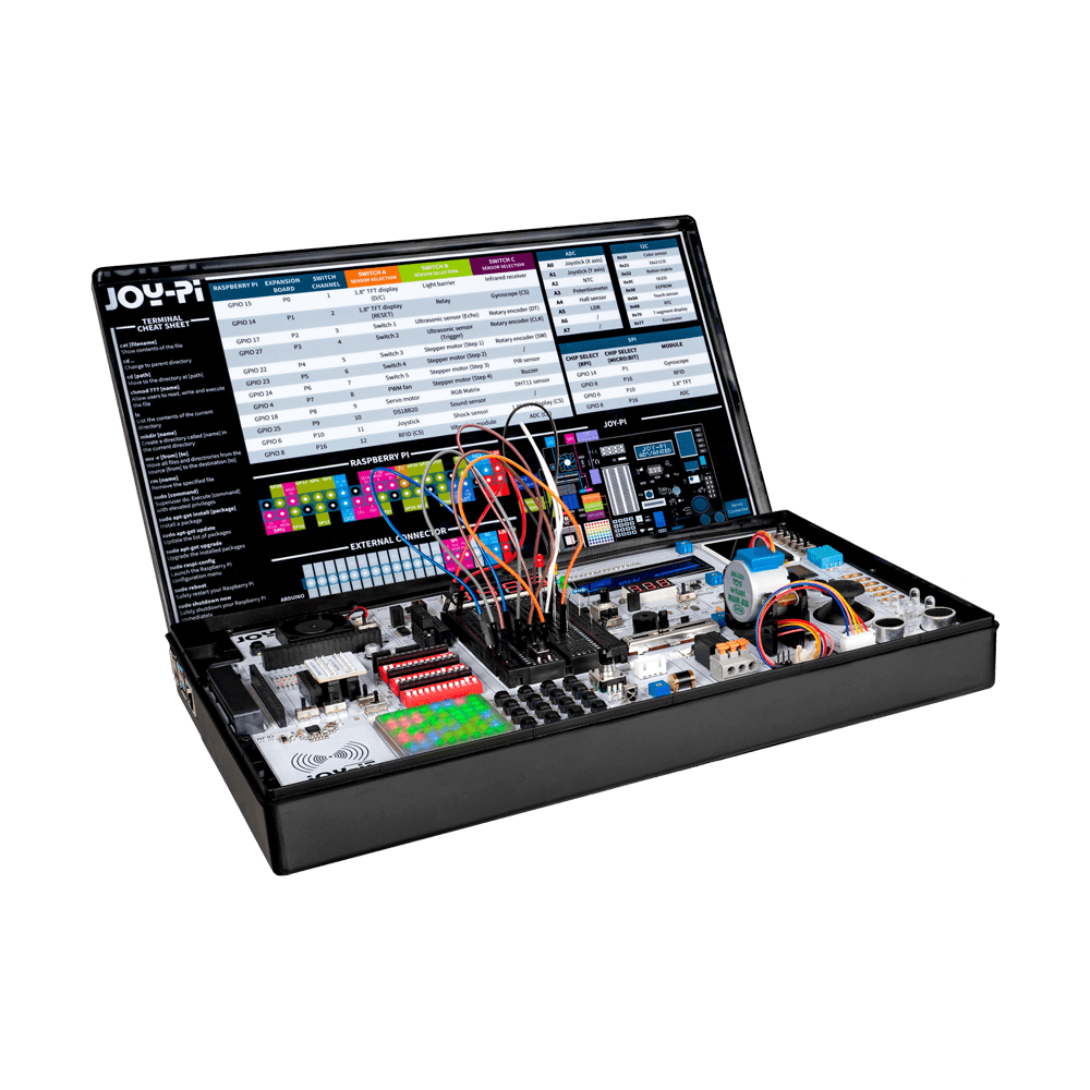 Joy-Pi Advanced – Entwicklungsplattform für #Raspberry Pi, #Arduino und #ESP32
ow.ly/e40H50Q8uXX
Dank der Kompatibilität mit einer Vielzahl von Plattformen, können Sie einfach und schnell auf Ihre bevorzugte Plattform zugreifen.