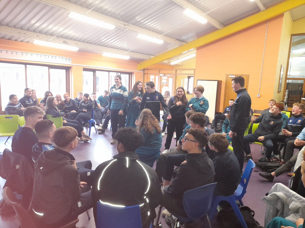 CastletroyC's tweet photo. Ty's on retreat for the day with @AnTobarNua retreat leaders #fun #singoff #teamwork #purpose #cooperation #love #forgiveness #optiontodiscussfaith #reflectiontime #pauseforthought #studentvoice
#SDG3 Good Health & Well-Being #danceoffconterders https://t.co/ehWf0oMkuj