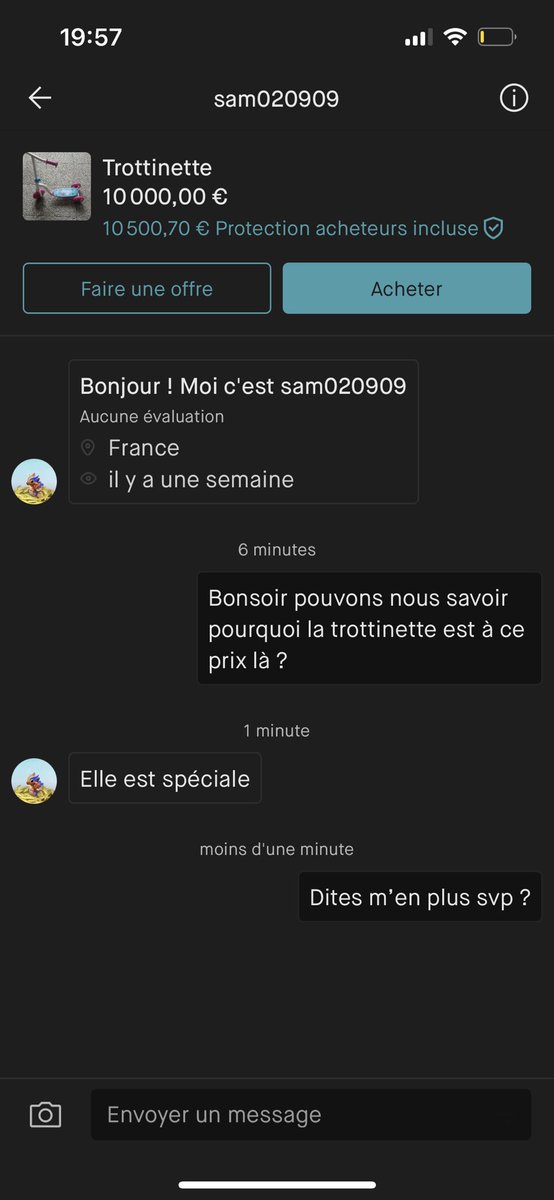 Alphanumrique2's tweet photo. "Il y a erreur sur le prix" 🤷‍♀️ 
OU PAS! https://t.co/8dXeLLjsKd
