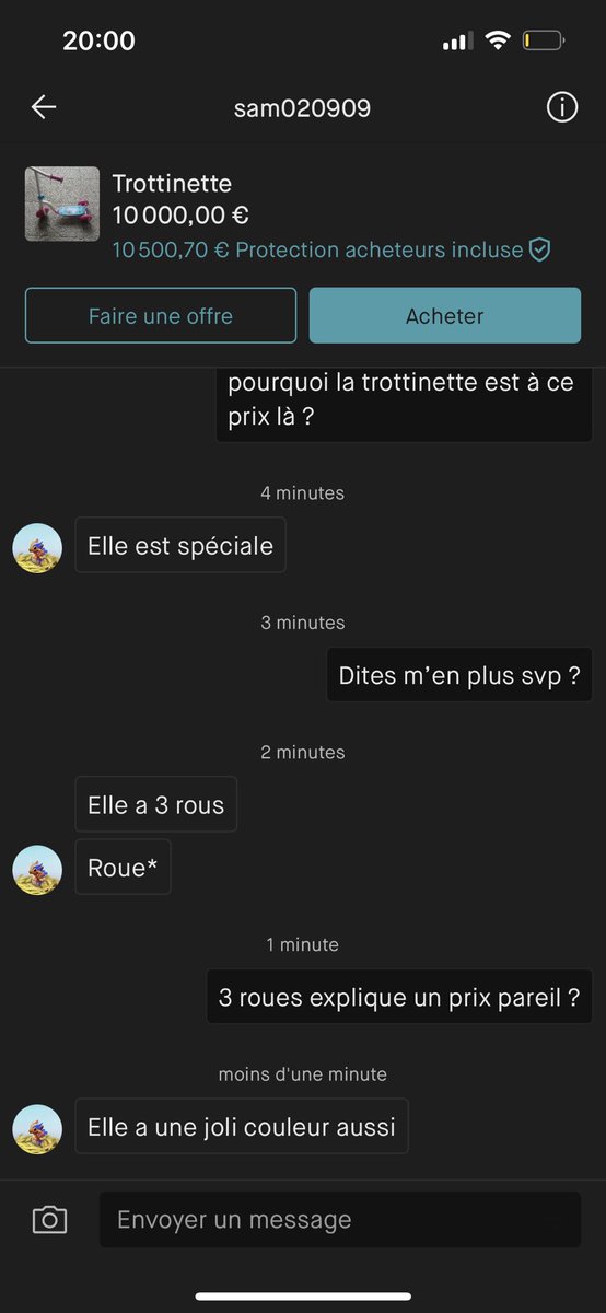 Alphanumrique2's tweet photo. "Il y a erreur sur le prix" 🤷‍♀️ 
OU PAS! https://t.co/8dXeLLjsKd