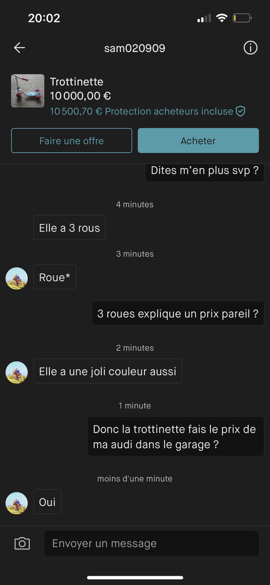 Alphanumrique2's tweet photo. "Il y a erreur sur le prix" 🤷‍♀️ 
OU PAS! https://t.co/8dXeLLjsKd