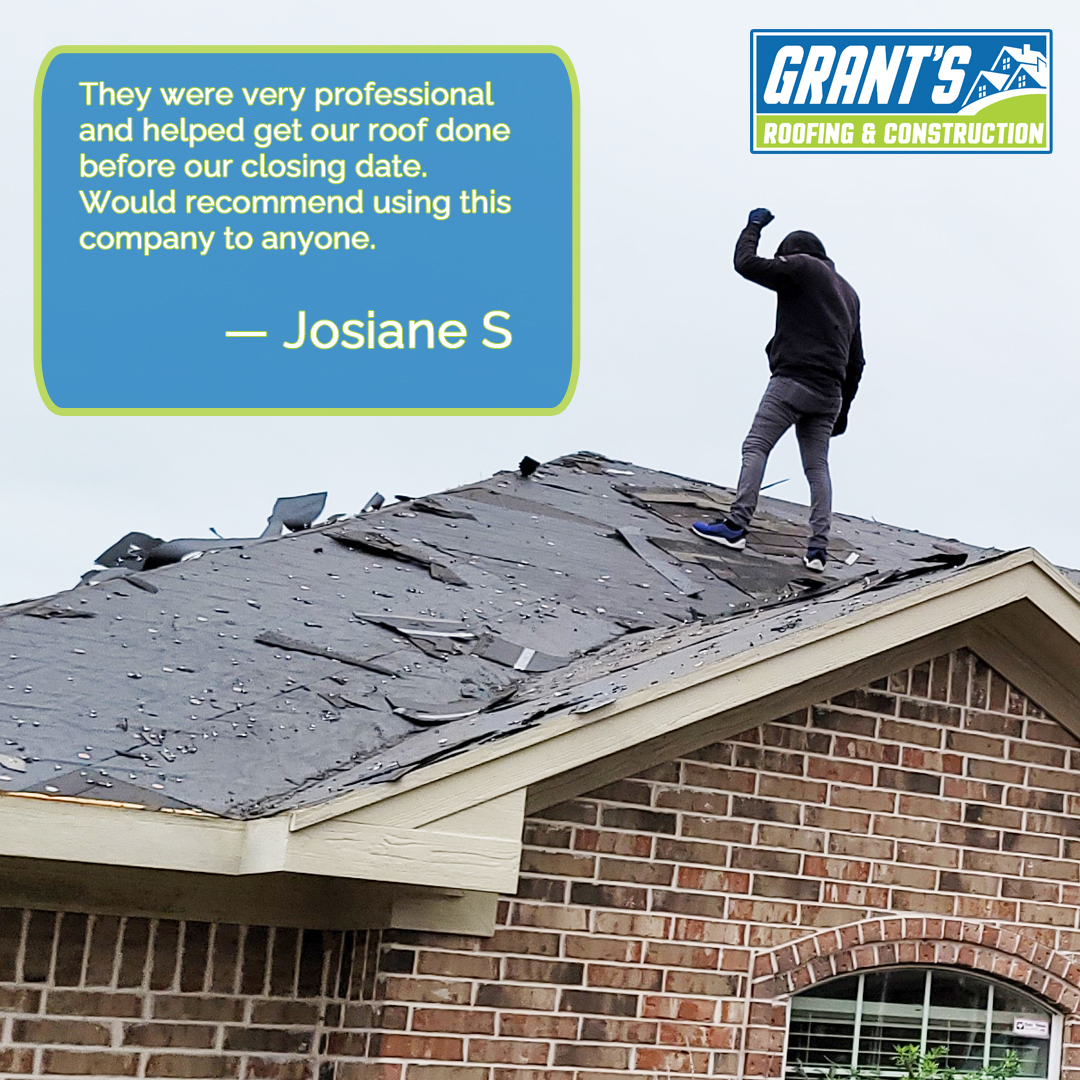 grantsroofingtx's tweet image. 🏠 "They were very professional and helped get our roof done before our closing date. Would recommend using this company to anyone." — Josiane S 🙂 🏡 #mabanktexas #mabank #mabanktx #easttexas #etx #grantsroofing #grantsroofingandconstruction