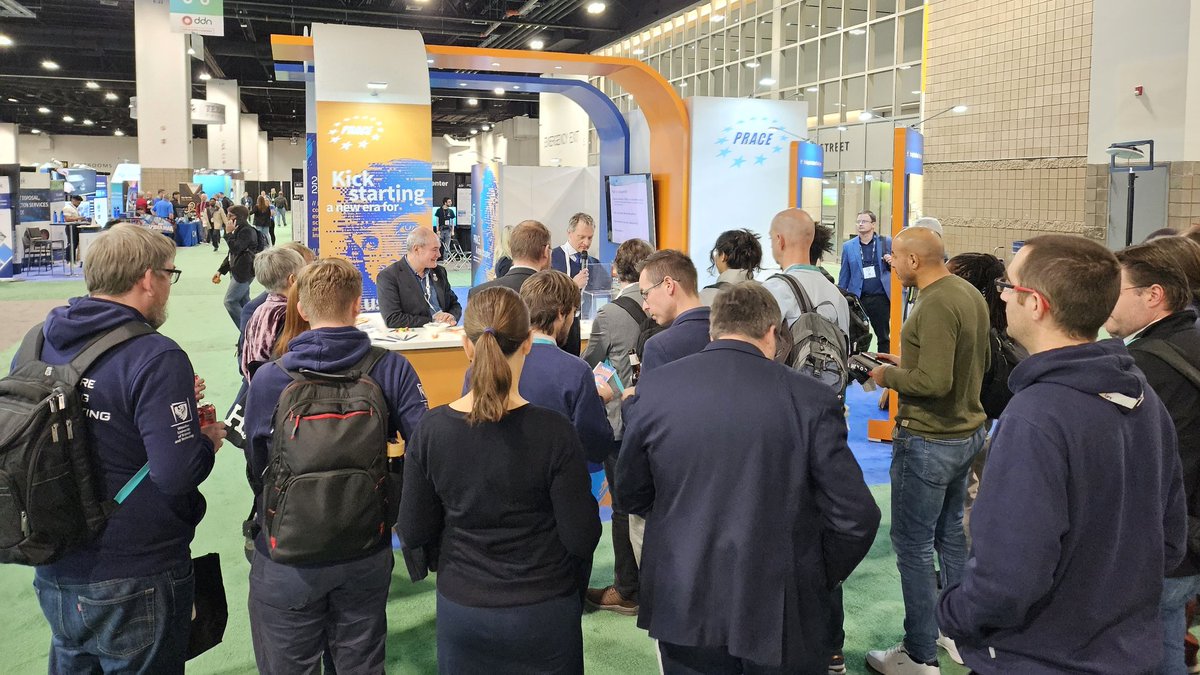 ⏳ Only 2 hours left until our last lucky draw at #SC23 ! Come by Booth 2171 to enter the raffle 🏍️🤞 We were delighted to see all your feedback about your experience with #HPC and PRACE this week - Keep sharing with us!