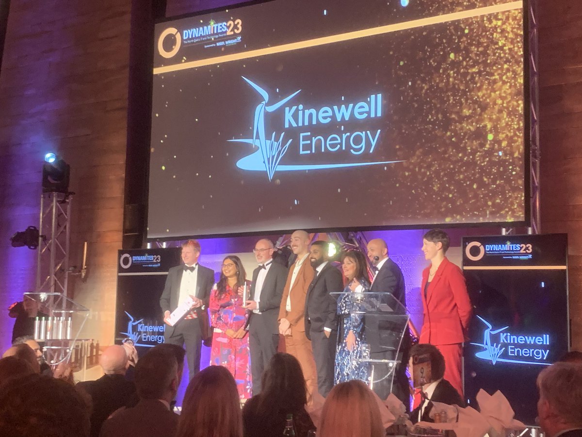 A huge well done to the <a href="/kinewell/">Kinewell Energy</a> team for winning the Project of the Year award at the <a href="/dynamonortheast/">Dynamo North East</a> #dynamites23 awards. 

A worthy accolade for what is a real global success story for the #northeast 🌍 

#cleantech #renewables