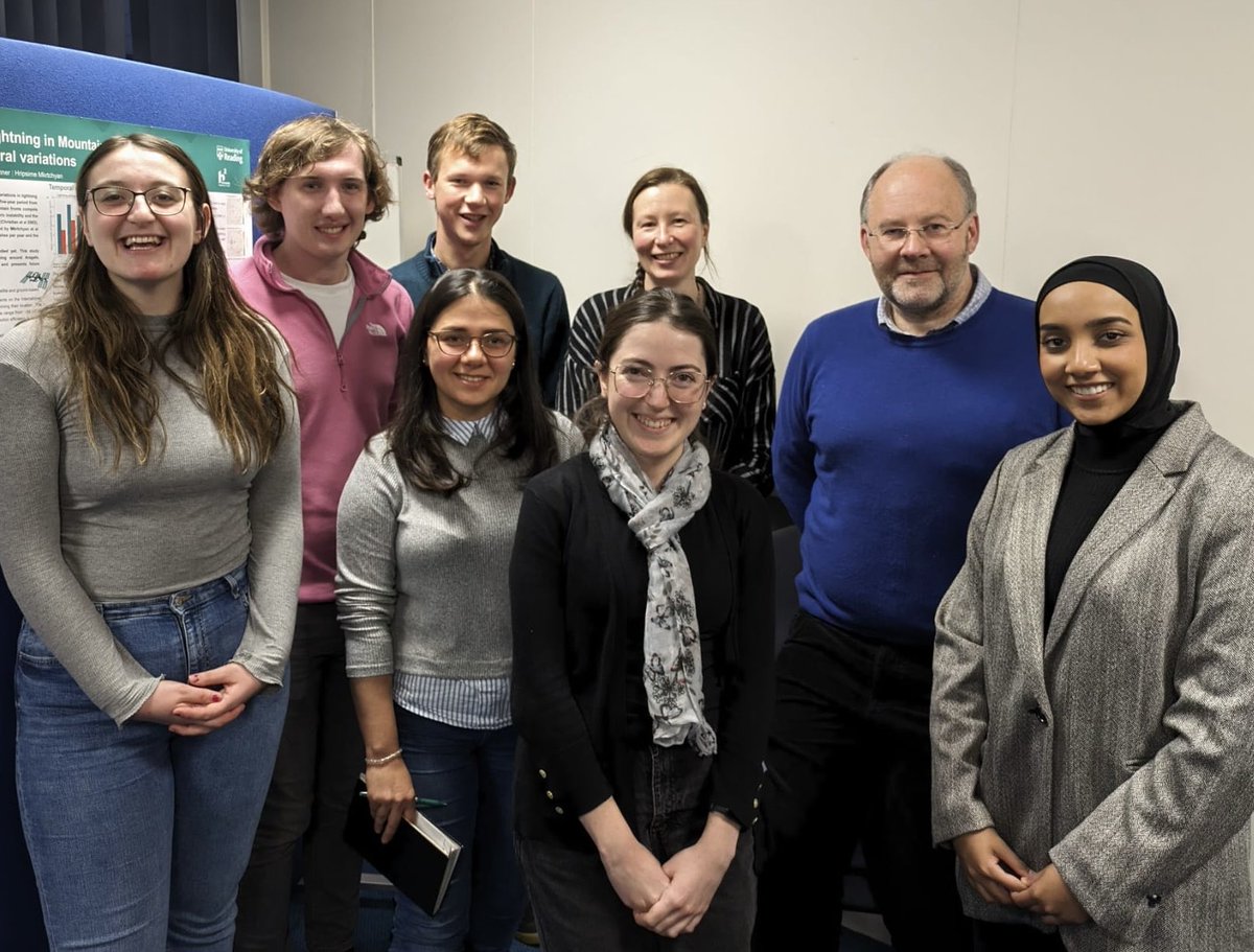 Good showing from ⁦<a href="/UniRdg_Met/">Reading Meteorology</a>⁩ at the ⁦<a href="/atmos_elect/">CTRWilsonAtmosElect</a>⁩ meeting today. ⁦<a href="/IsabelSmith_1/">Dr Isabel Smith</a>⁩ ⁦<a href="/BondiBob101/">BondiBob</a>⁩